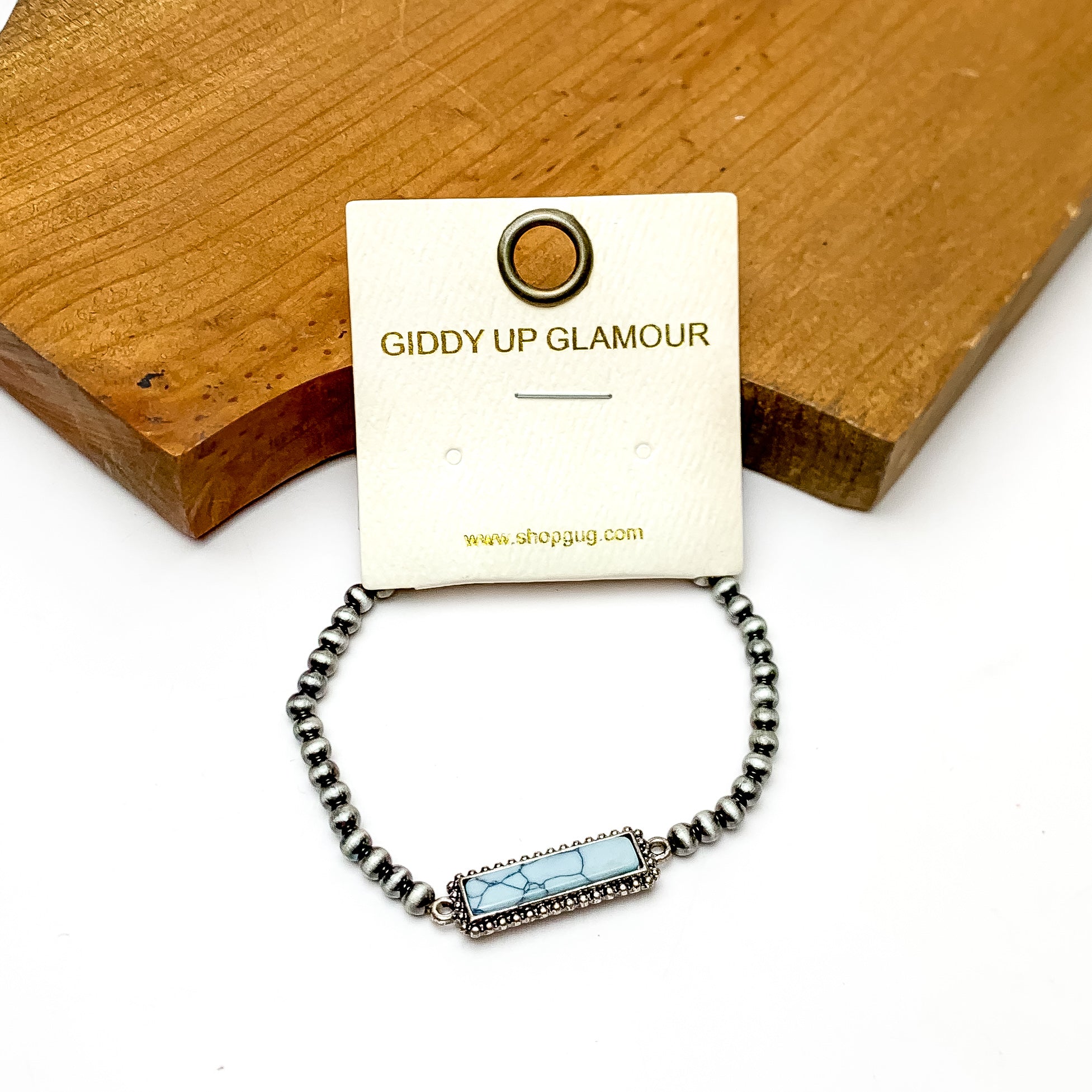 Amarillo By Morning Navajo Pearl Bracelet in Light Blue - Giddy Up Glamour Boutique