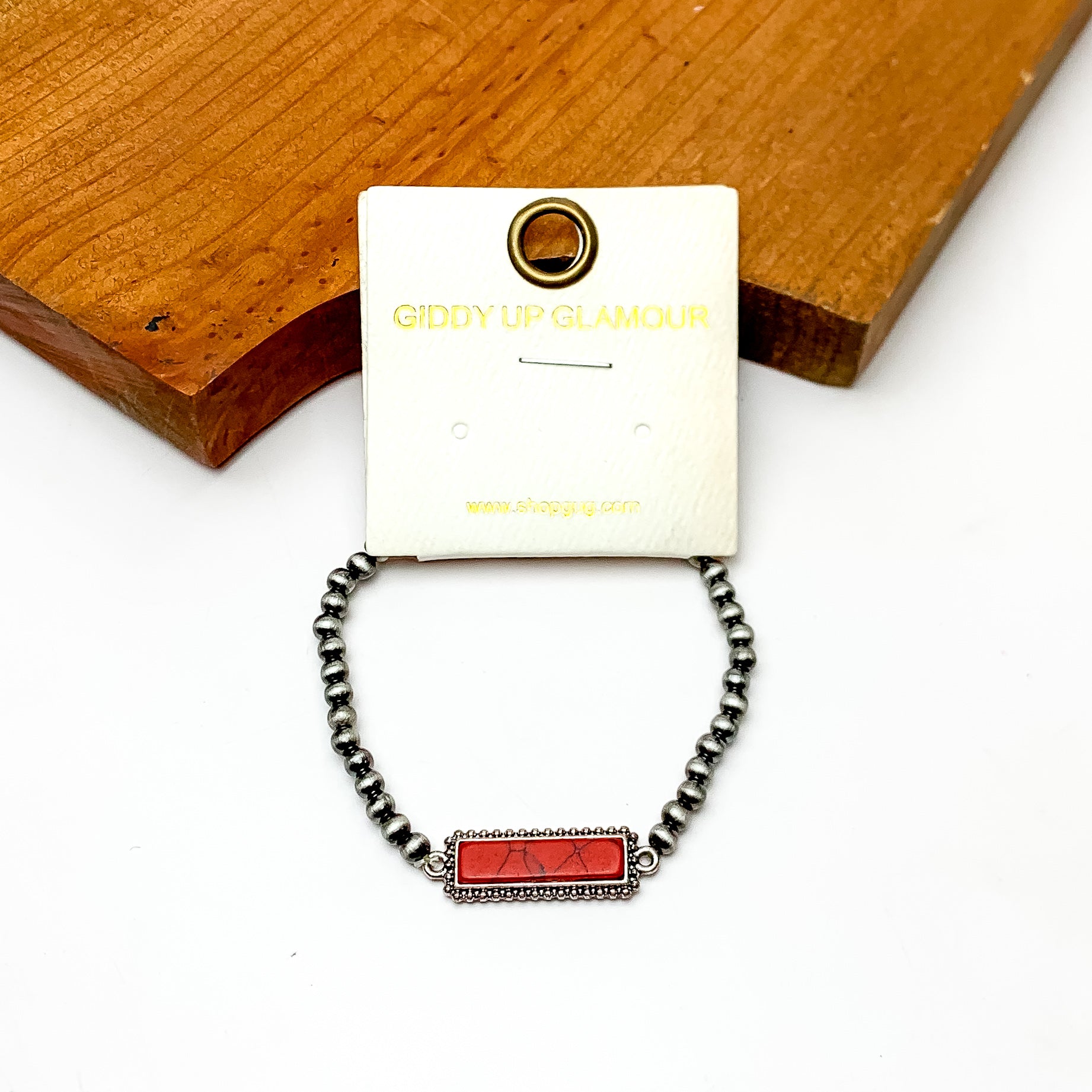 Amarillo By Morning Navajo Pearl Bracelet in Red - Giddy Up Glamour Boutique