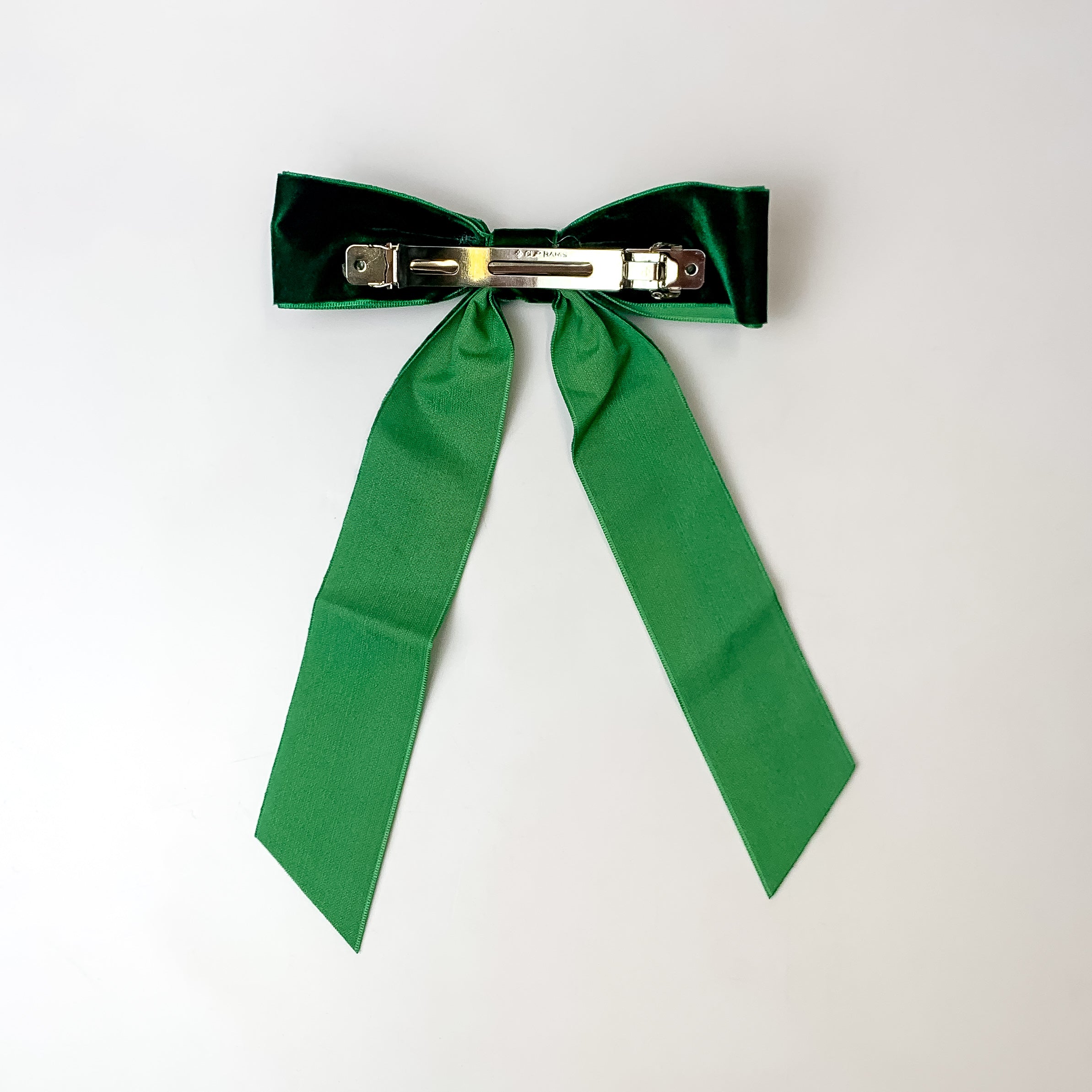 City Sunset Velvet Bow in Emerald Green - Giddy Up Glamour Boutique