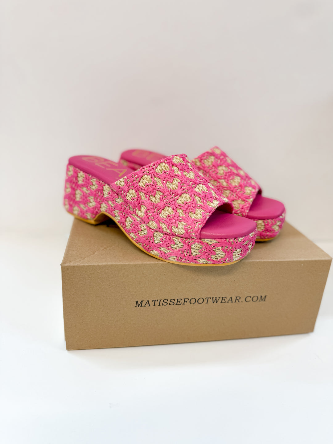 Matisse | Cruz Multi-Color Platform Sandal in Hot Pink - Giddy Up Glamour Boutique