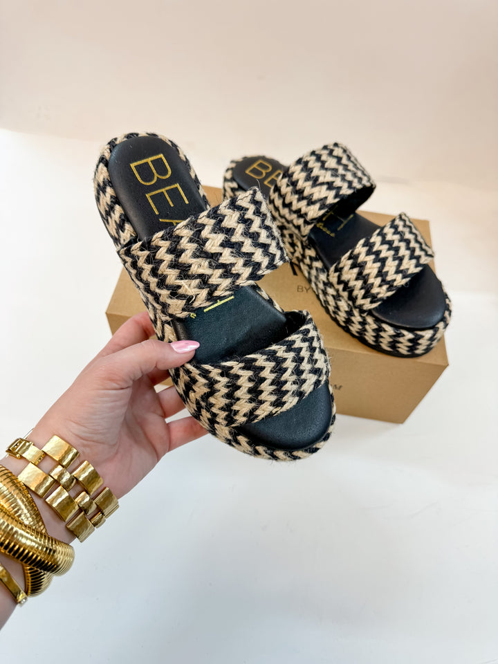 Matisse | Borderline Multi-Color Platform Sandal in Black - Giddy Up Glamour Boutique