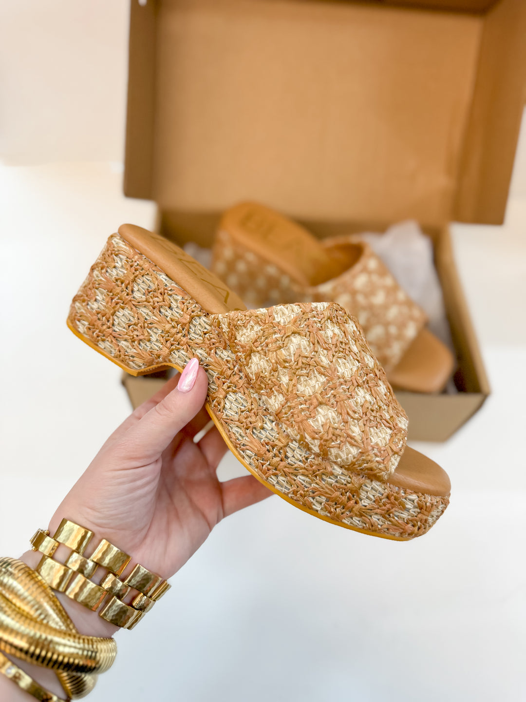 Matisse | Cruz Multi-Color Platform Sandal in Tan - Giddy Up Glamour Boutique