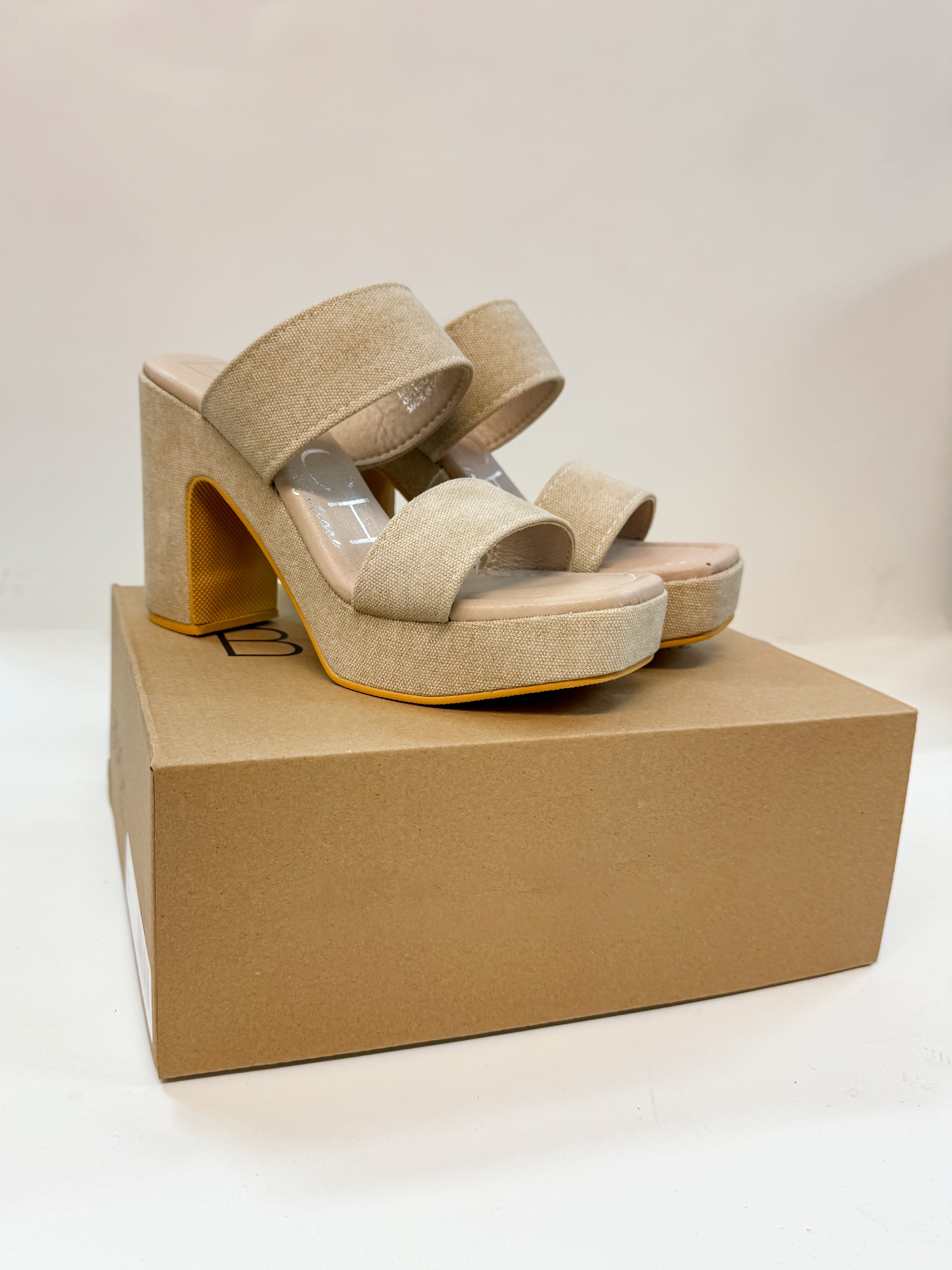 Matisse | Gem Heeled Sandal in Sand Beige - Giddy Up Glamour Boutique
