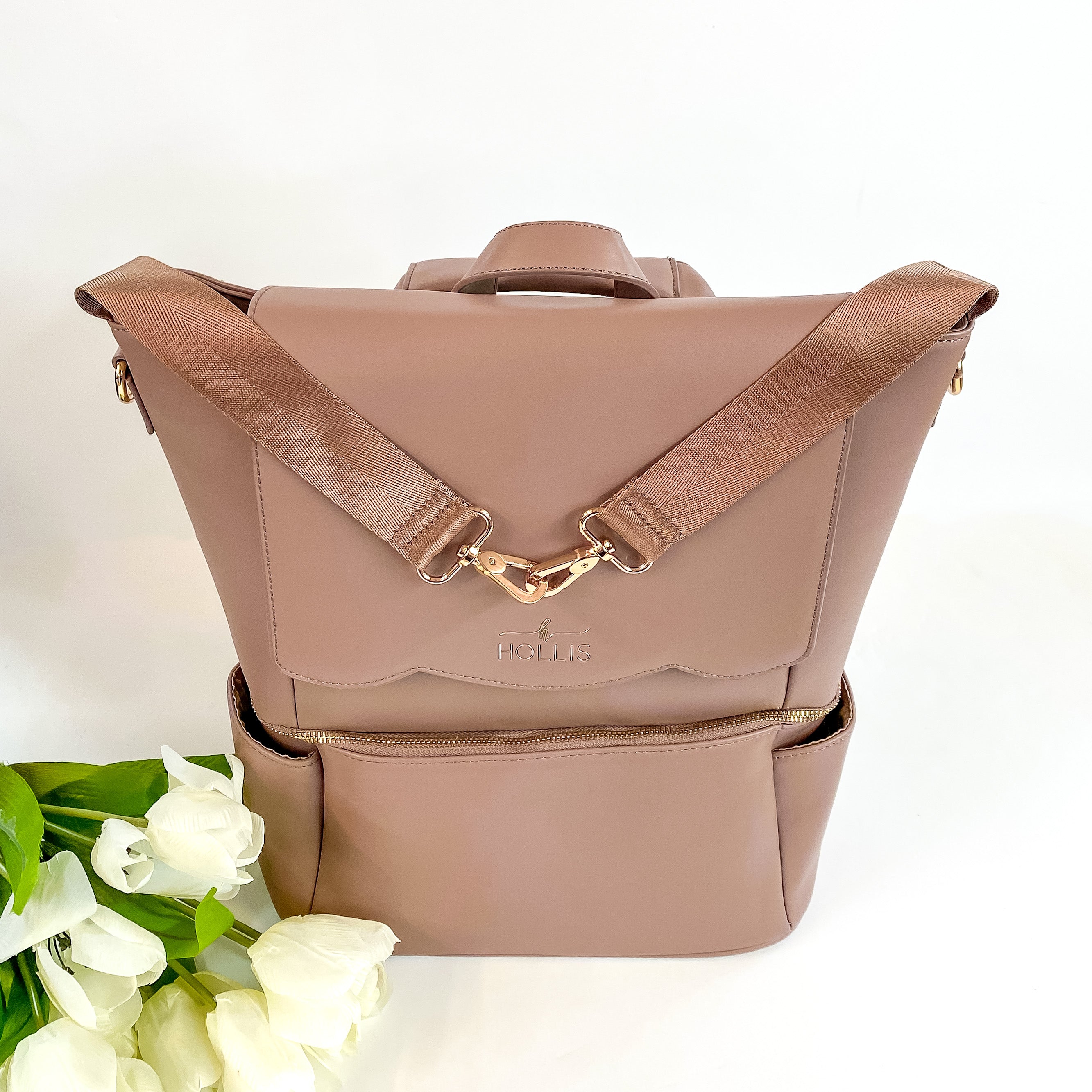 Hollis | Diaper Bag in Mocha - Giddy Up Glamour Boutique