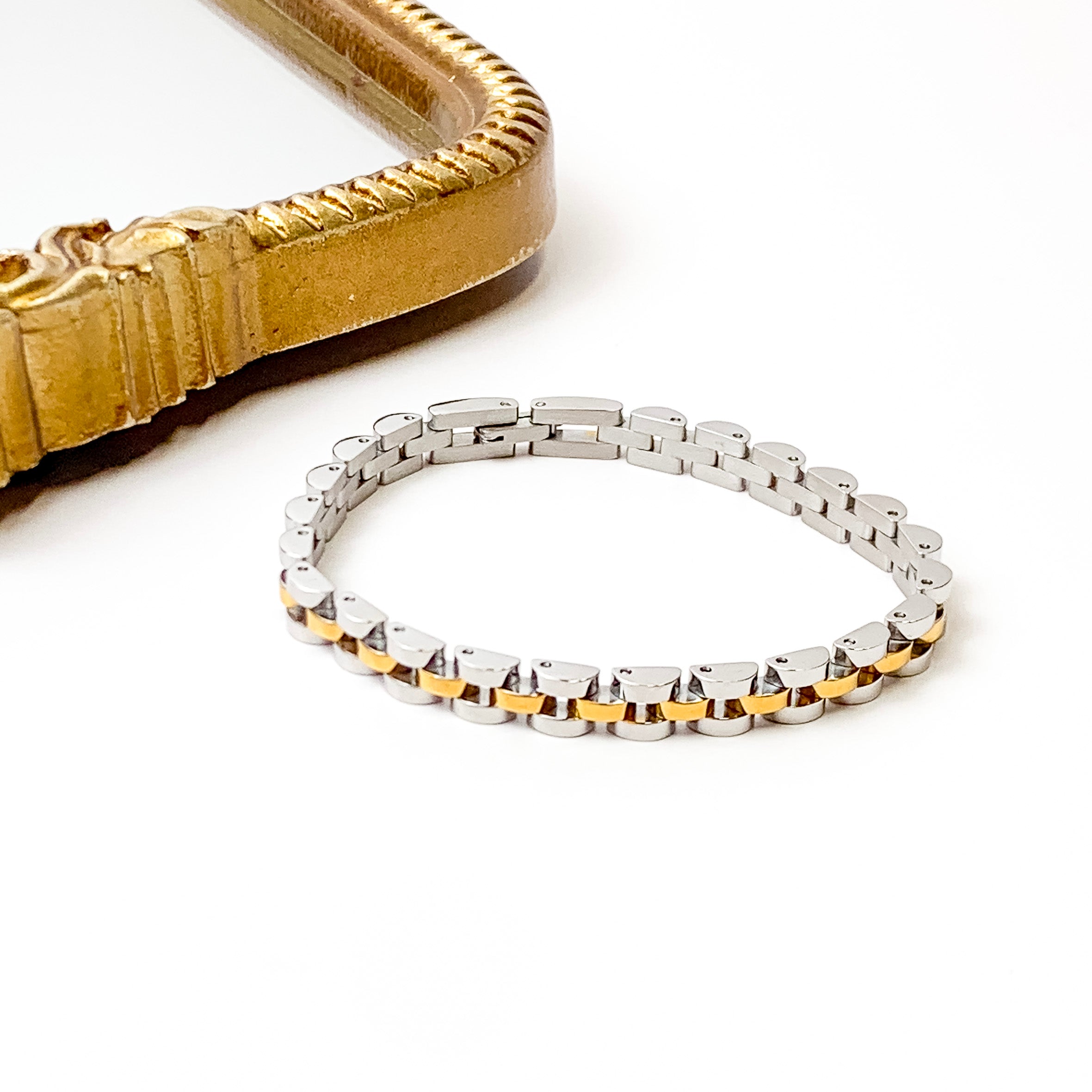Bracha | Rolly Mini Bracelet in Two Tone - Giddy Up Glamour Boutique