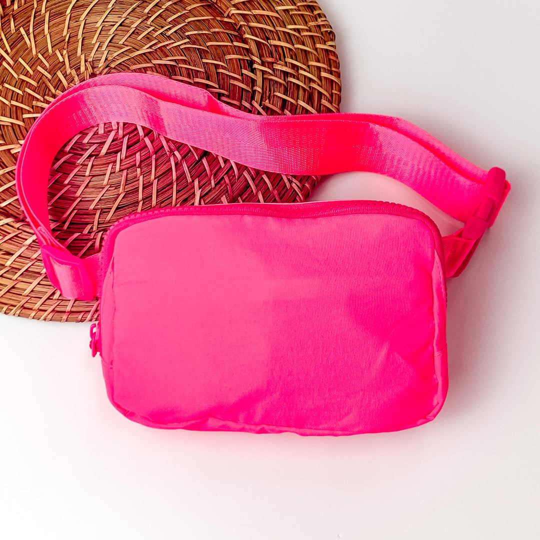 lululemon bag hot pink Love the Journey Fanny Pack in Neon Pink – Giddy Up Glamour Boutique