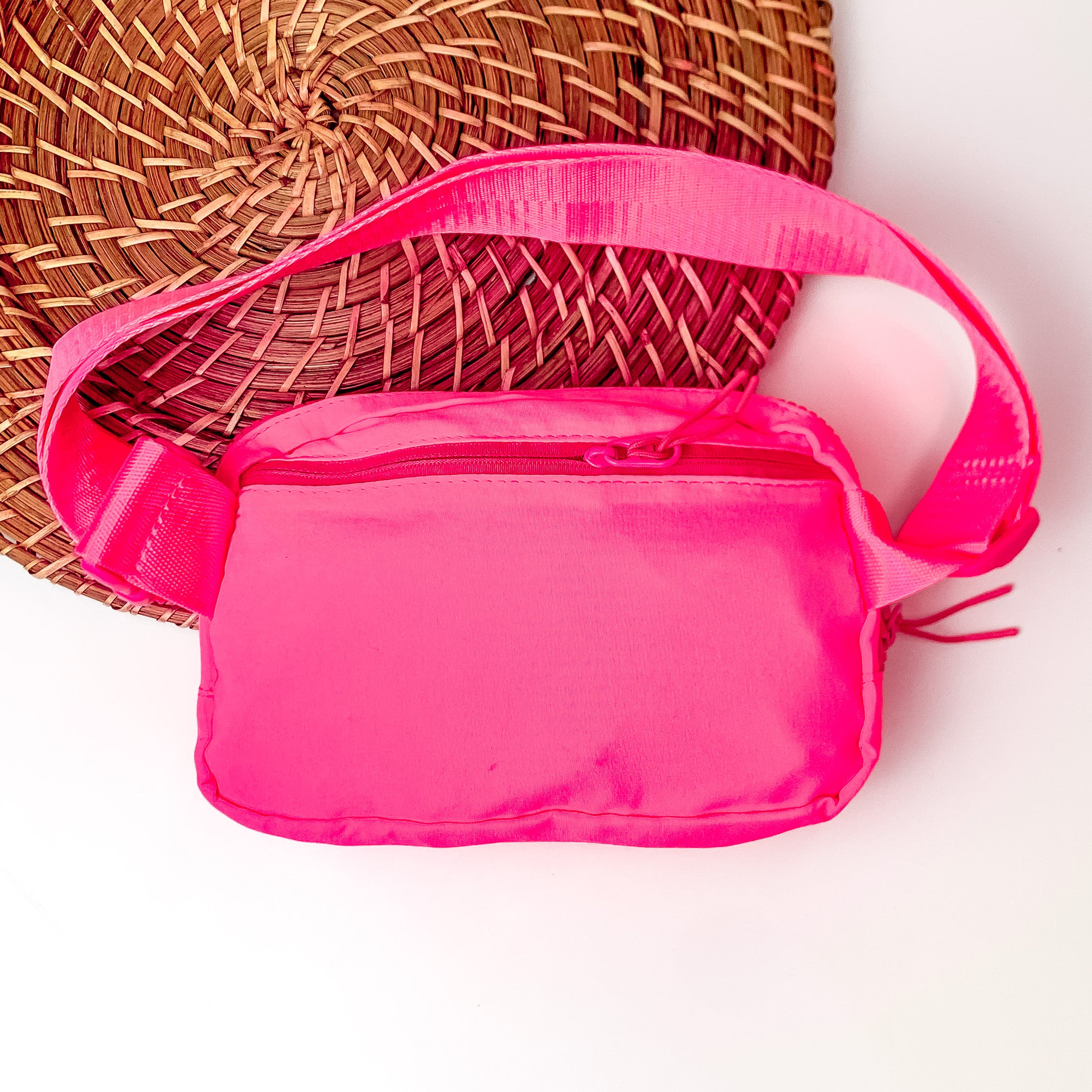 Love the Journey Fanny Pack in Neon Pink
