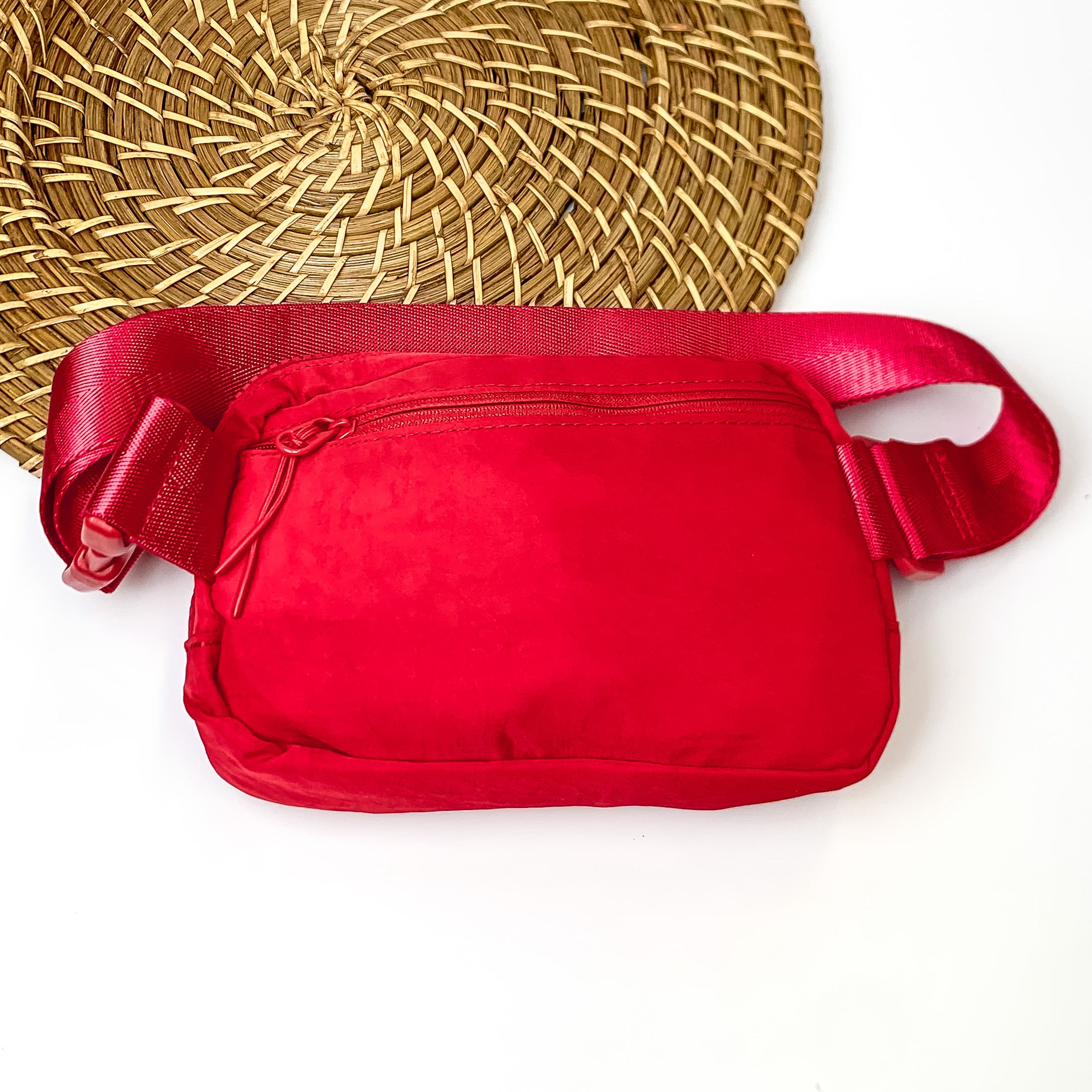Love the Journey Fanny Pack in Red - Giddy Up Glamour Boutique