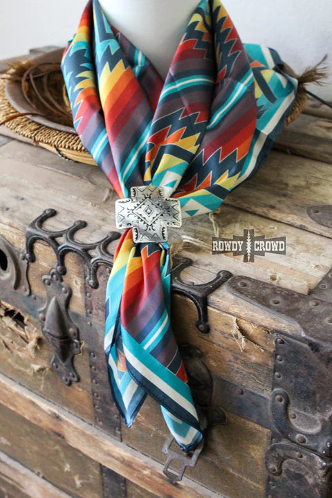 Baja Wild Rag in Aztec Print - Giddy Up Glamour Boutique