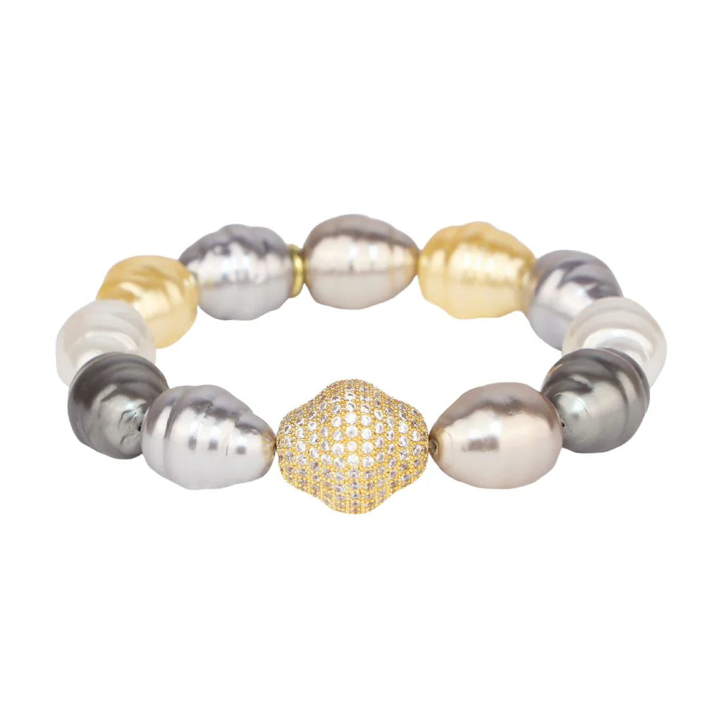 BuDhaGirl | Isabel Pearl Bracelet in Multi