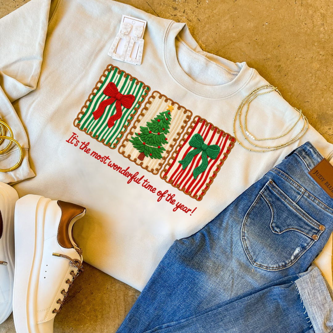 Online Exclusive | It's The Most Wonderful Time Christmas Graphic on Tee and Sweatshirt Options