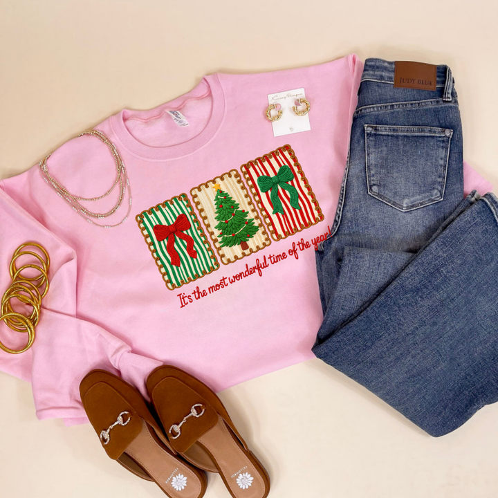 Online Exclusive | It's The Most Wonderful Time Christmas Graphic on Tee and Sweatshirt Options