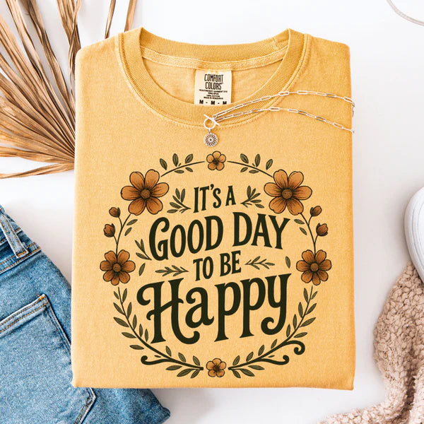 Yellow t-shirt with &