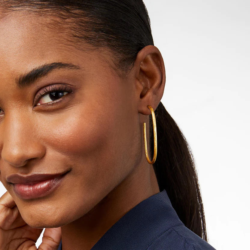 Julie Vos | Ivy Large Hoop Earrings in Gold - Giddy Up Glamour Boutique