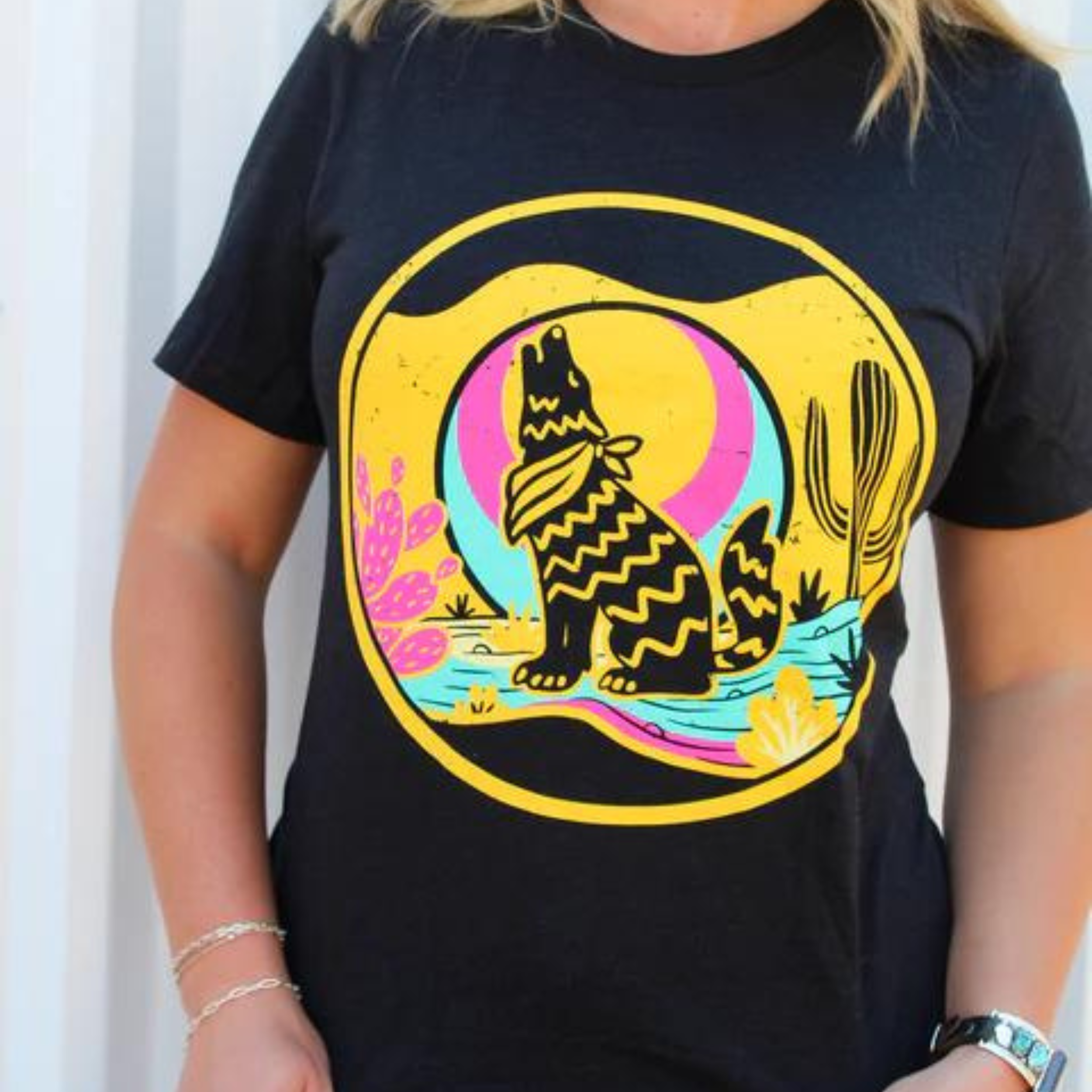 Online Exclusive | Ghost Ranch Tee in Black - Giddy Up Glamour Boutique