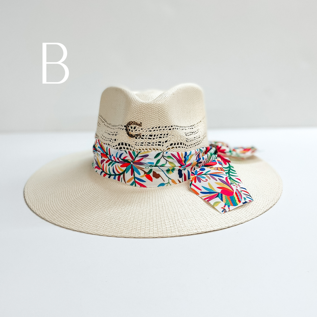 Charlie 1 Horse | Spirit Animal Straw Stiff Brim Hat with Colorful Band - Giddy Up Glamour Boutique