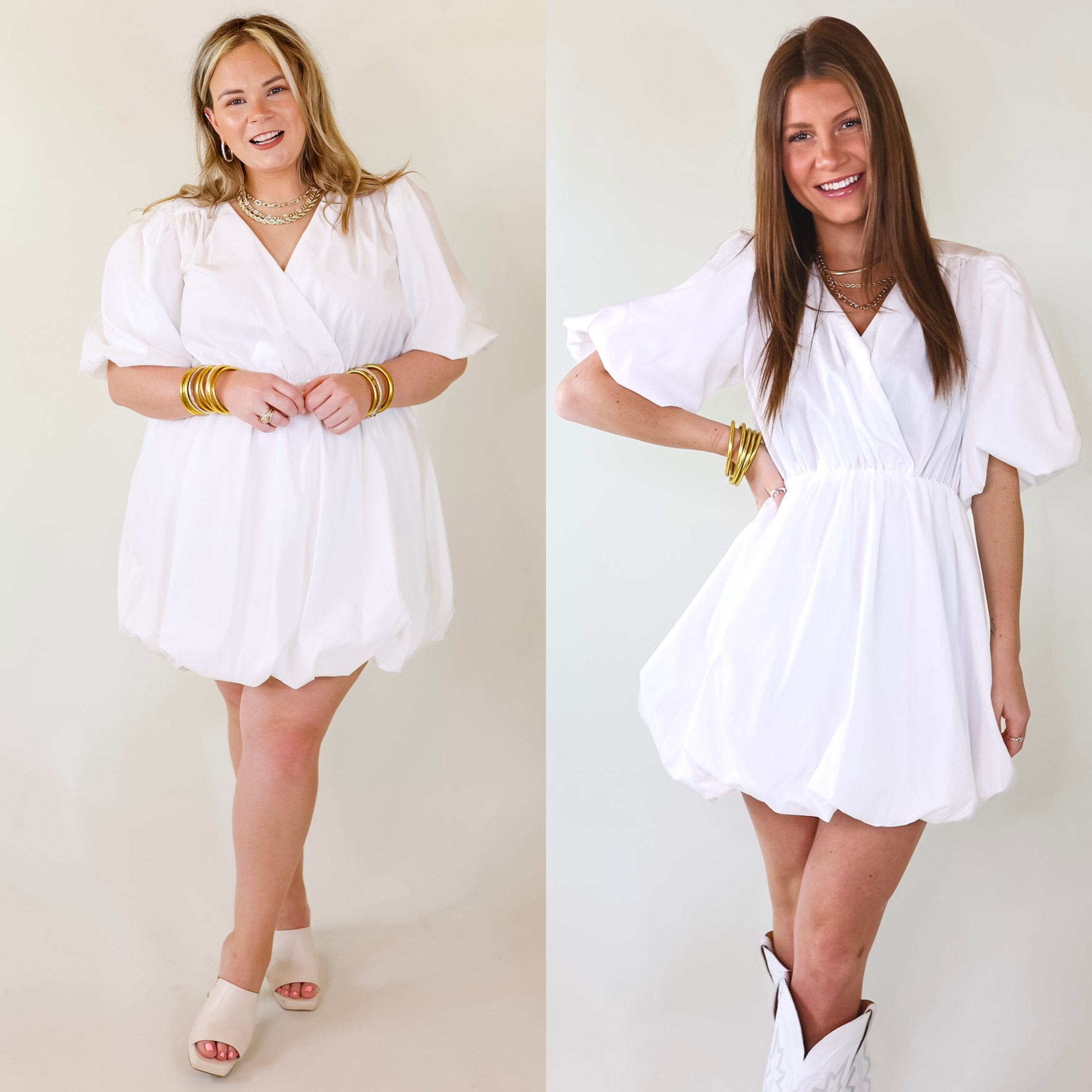 White babydoll dress plus clearance size