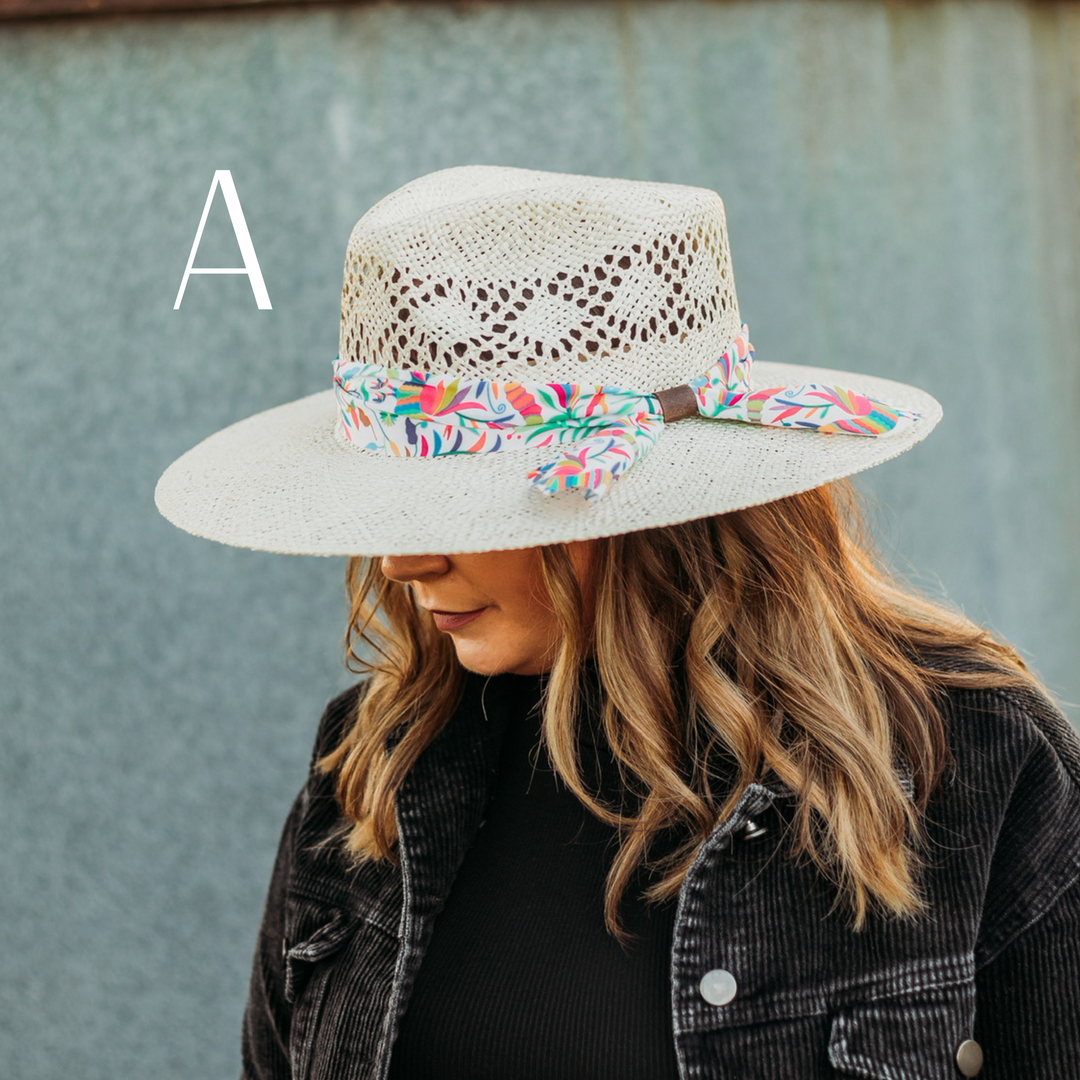 Charlie 1 Horse | Spirit Animal Straw Stiff Brim Hat with Colorful Band - Giddy Up Glamour Boutique