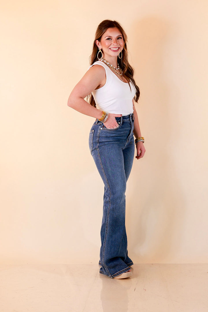 Judy Blue Good as Gold Flare Jeans in Medium Wash