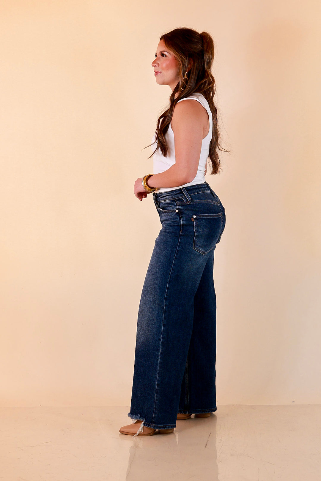 Judy Blue Just My Style Baggy Jeans in Dark Wash