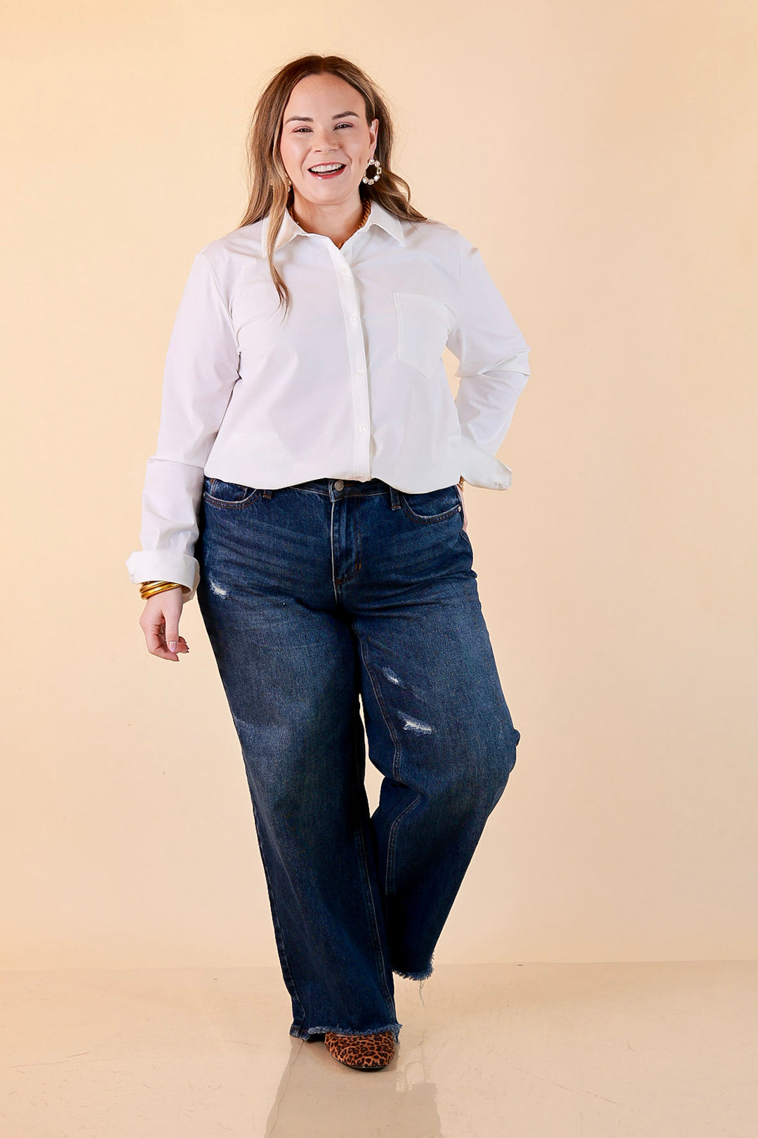 Judy Blue Just My Style Baggy Jeans in Dark Wash