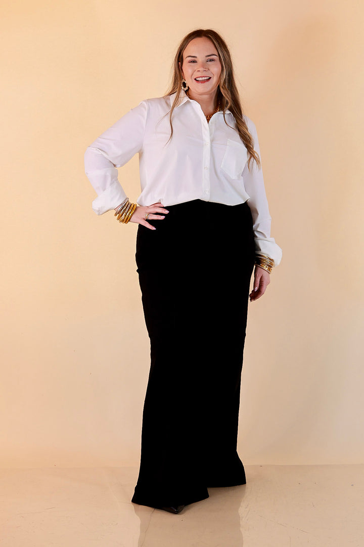 Judy Blue Make a Statement Palazzo Wide Leg Jeans in Black