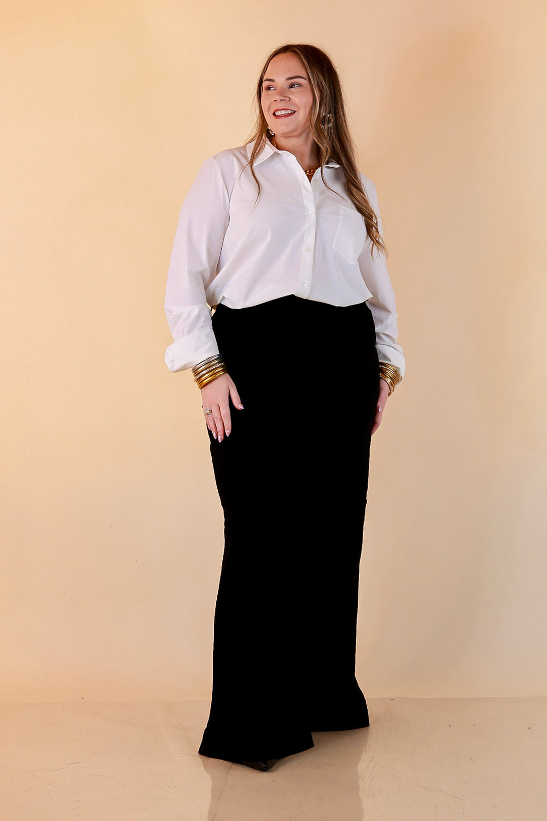 Judy Blue Make a Statement Palazzo Wide Leg Jeans in Black