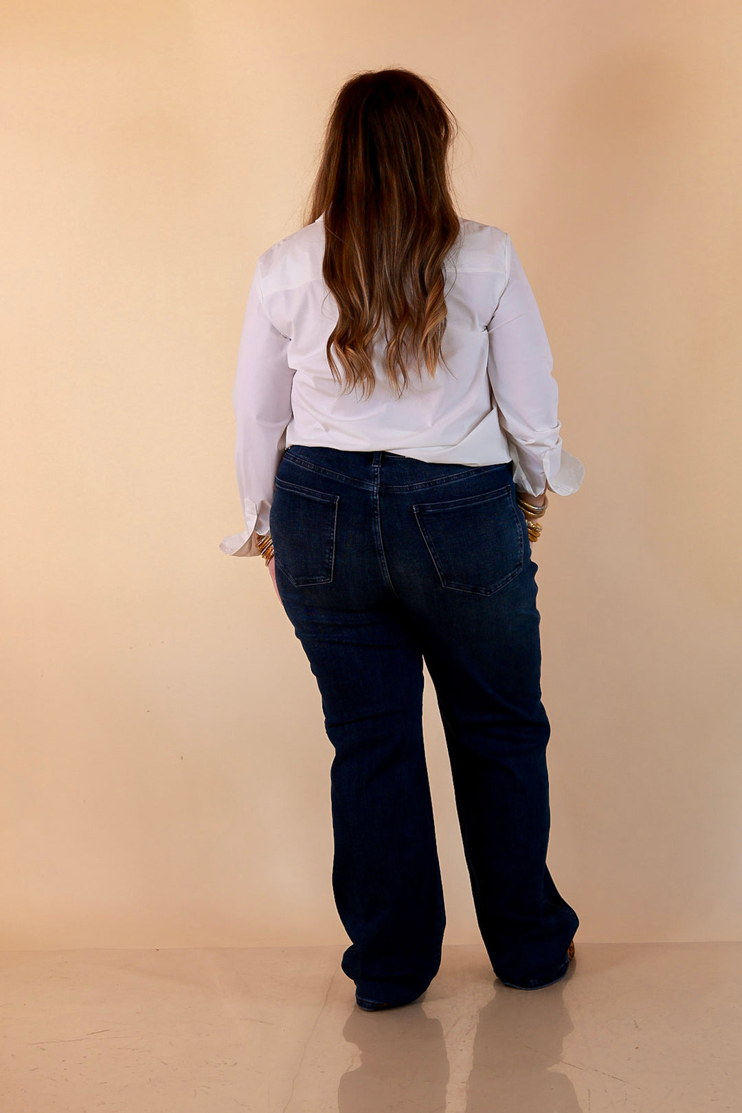Judy Blue Tried and True Straight Leg Jeans in Dark Wash
