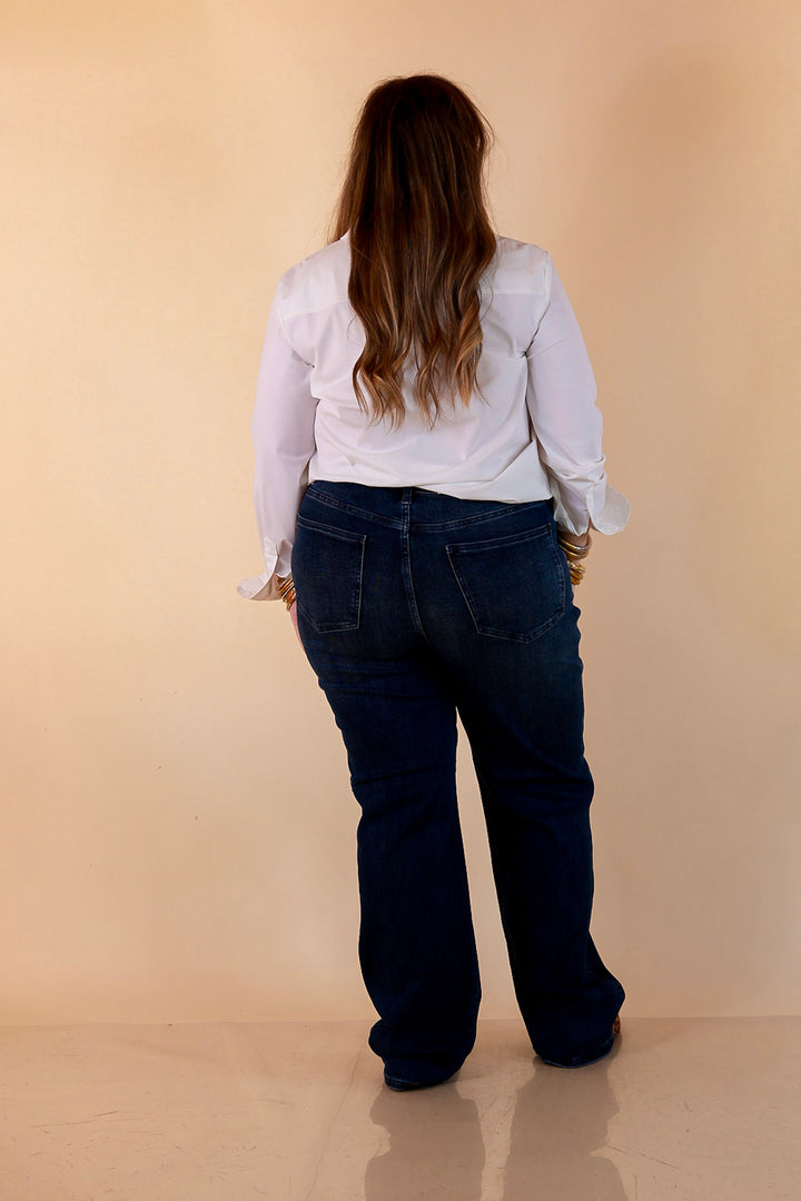 Judy Blue Tried and True Straight Leg Jeans in Dark Wash