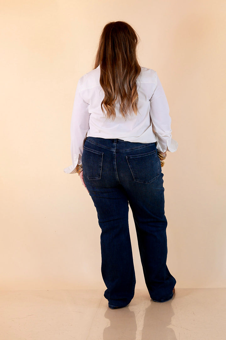 Judy Blue Tried and True Straight Leg Jeans in Dark Wash