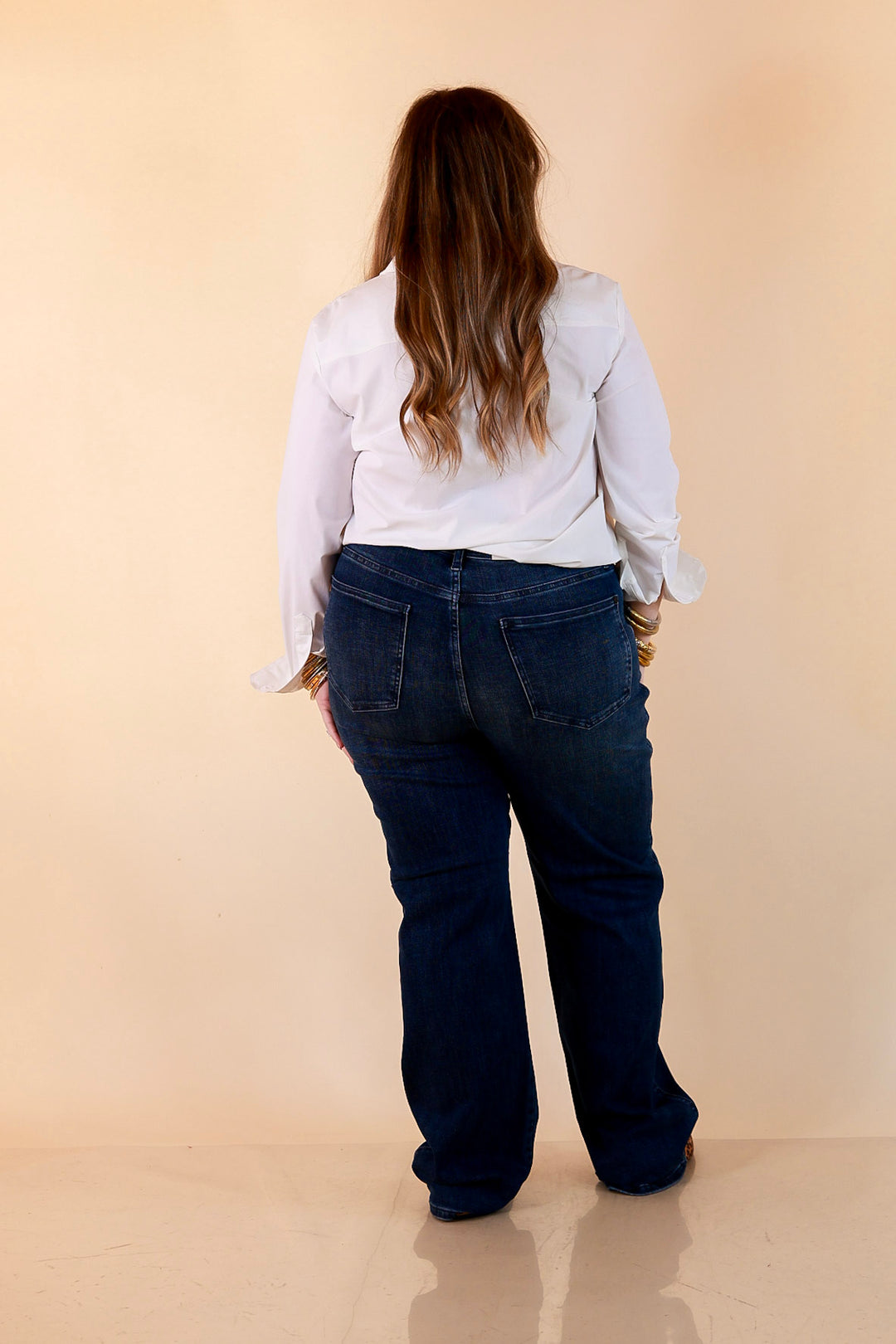 Judy Blue Tried and True Straight Leg Jeans in Dark Wash