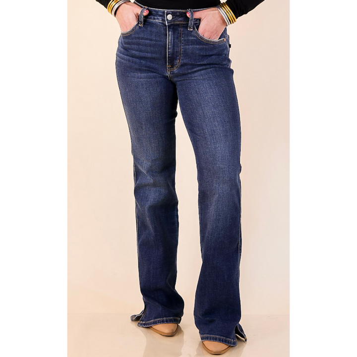 Judy Blue | Style Comes Easy Boot Cut Jeans in Dark Wash