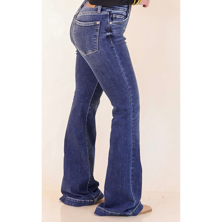 Judy Blue | Tailored Touch Trouser Jean in Dark Wash