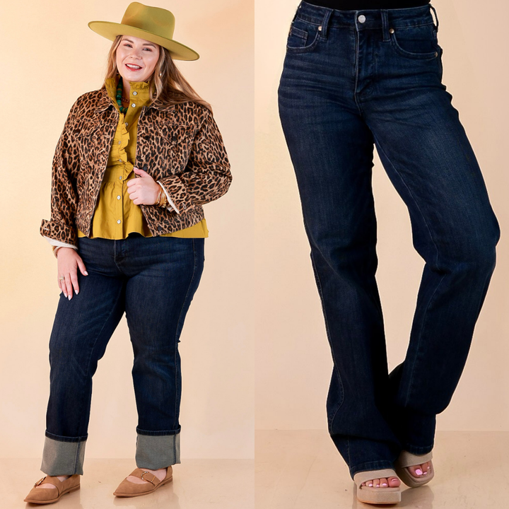 Judy Blue | Flawless Fit Tummy Control Classic Straight Leg Jean in Dark Wash