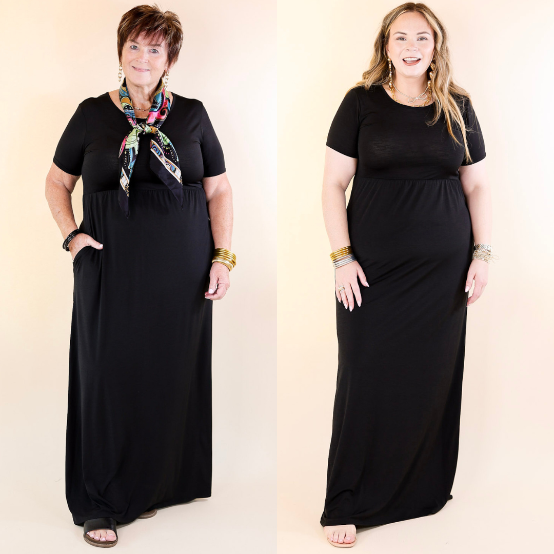 black babydoll maxi dress & Other Stories Black Babydoll Maxi Dress