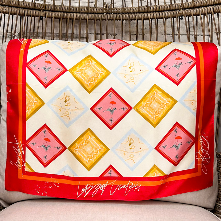 KB's Canvas | Prémier Silk Scarf in Pink