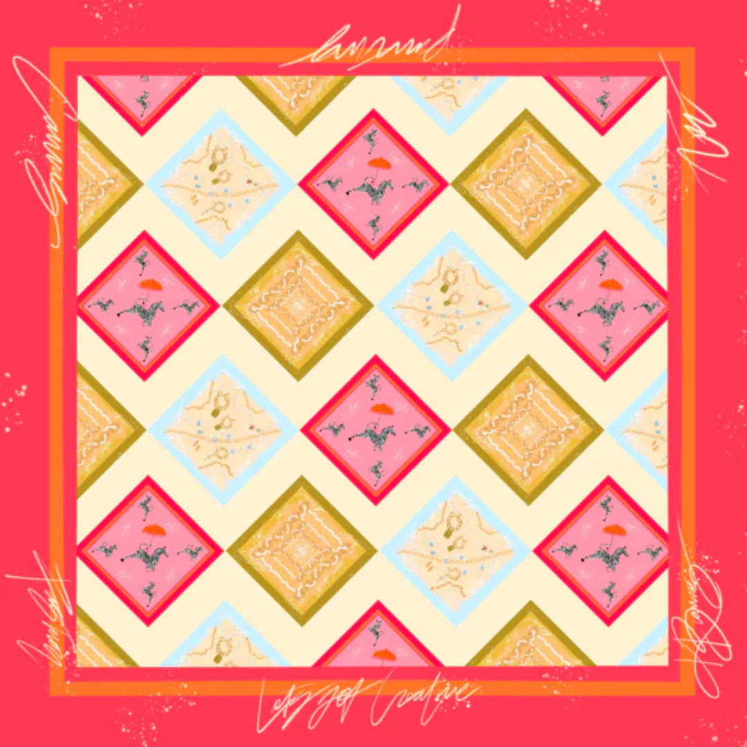 KB's Canvas | Prémier Silk Scarf in Pink