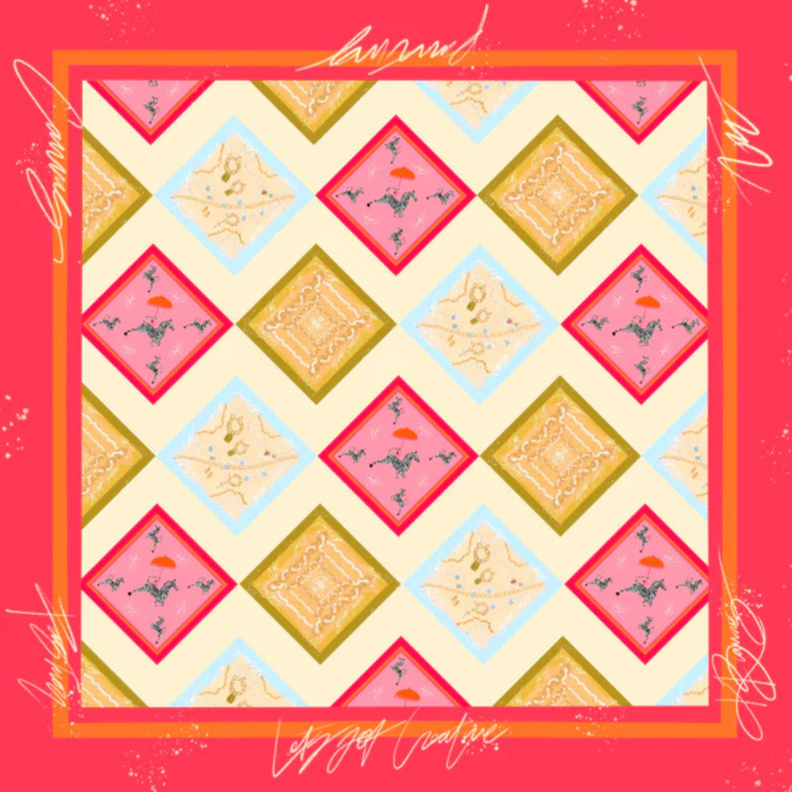 KB's Canvas | Prémier Silk Scarf in Pink