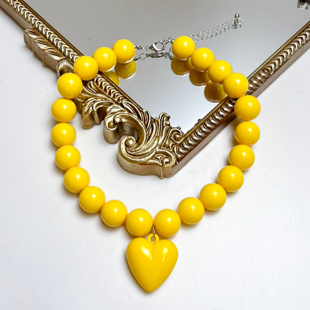 Fancy &amp; Co | Sweetheart Statement Necklace in Multiple Color Options