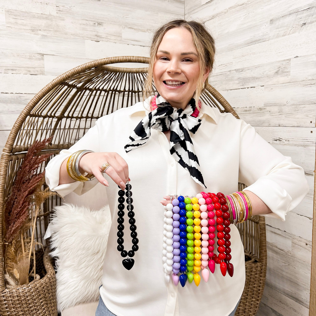 Fancy &amp; Co | Sweetheart Statement Necklace in Multiple Color Options