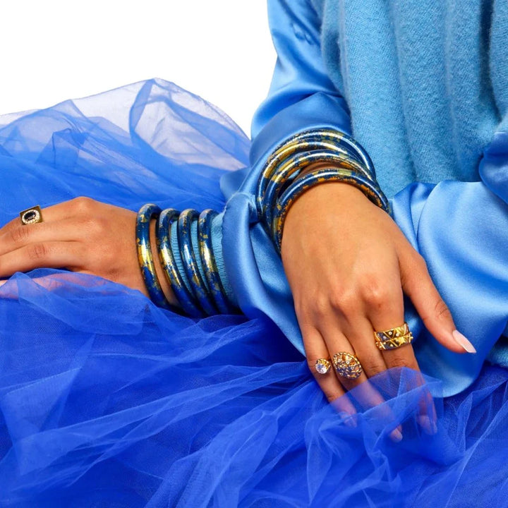 BuDhaGirl | KOI Tzubbie All Weather Bangle in Saffir (Royal Blue)