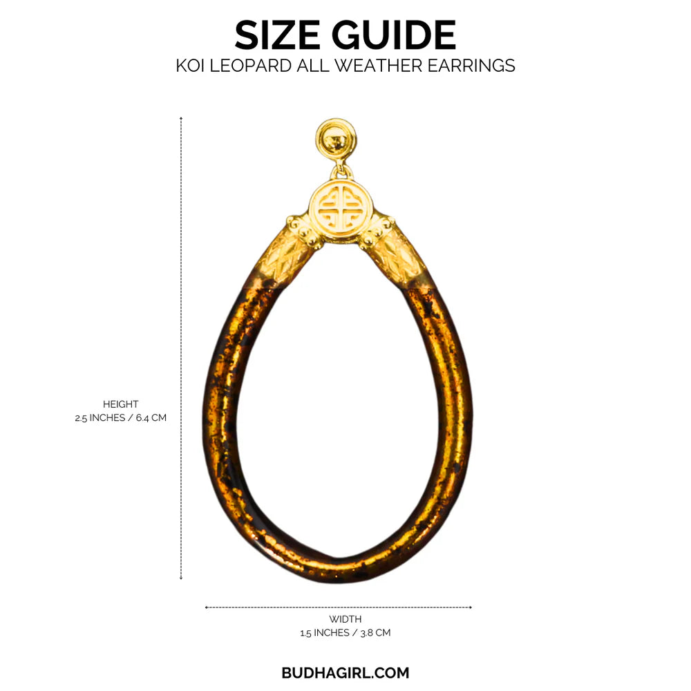 BuDhaGirl | KOI All Weather Earrings in Leopard