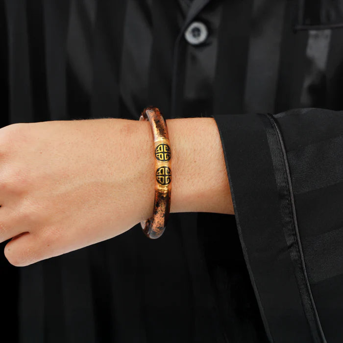 BuDhaGirl | KOI Tzubbie All Weather Bangle in Leopard Print