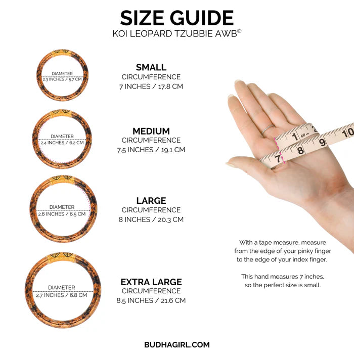 BuDhaGirl | KOI Tzubbie All Weather Bangle in Leopard Print
