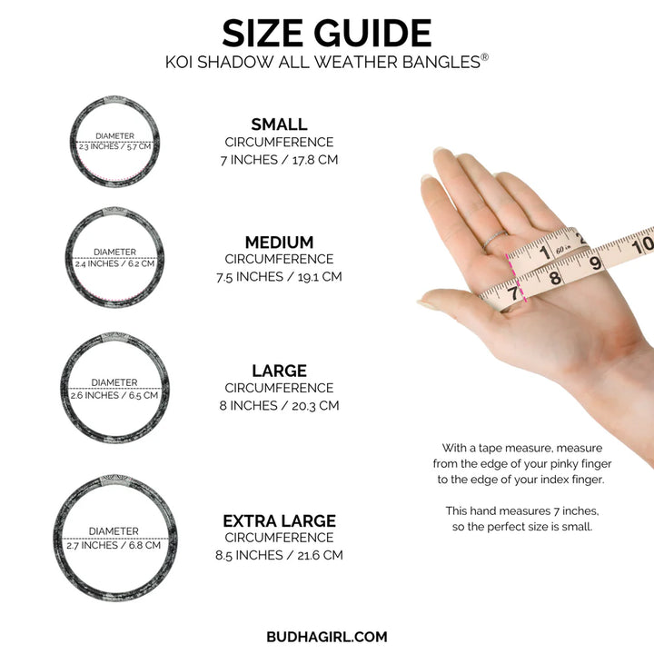 BuDhaGirl | Set of Four | KOI All Weather Bangles in Shadow