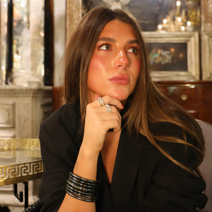 BuDhaGirl | Set of Four | KOI All Weather Bangles in Shadow