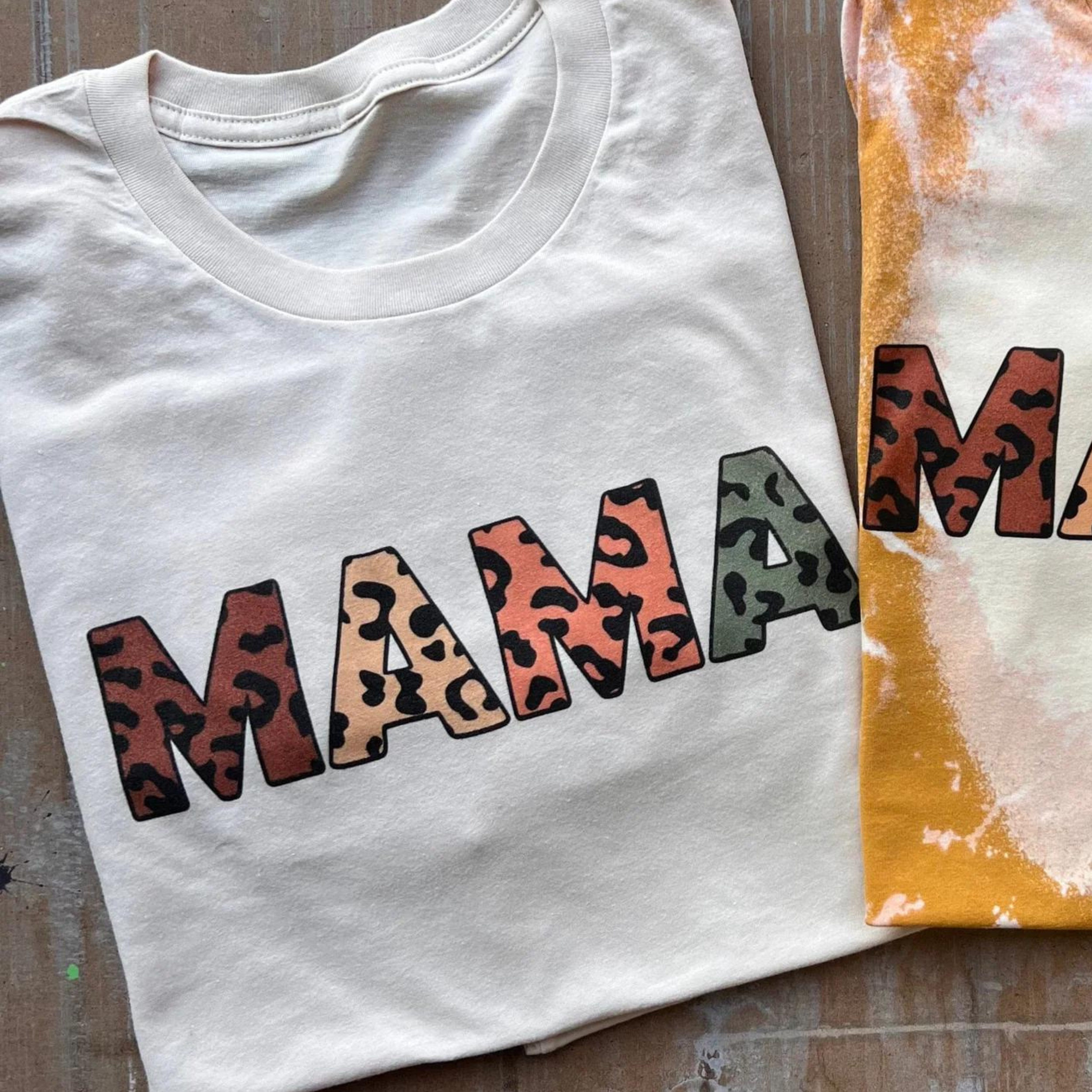 Online Exclusive | Mama Short Sleeve Graphic Tee in White - Giddy Up Glamour Boutique