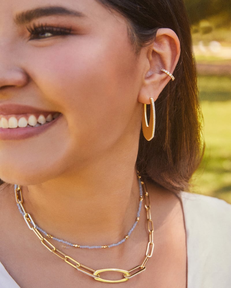 Kendra Scott | Adeline Hoop Earrings in Gold - Giddy Up Glamour Boutique
