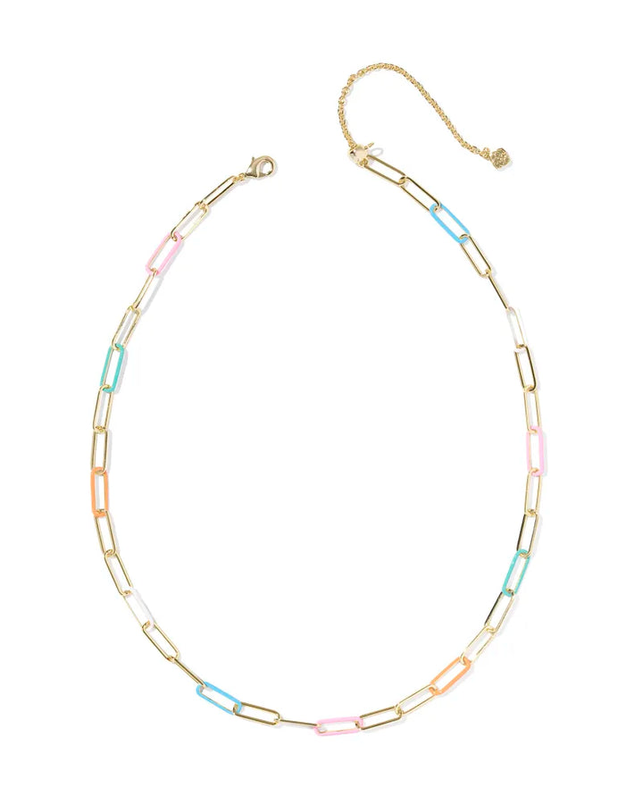 Kendra Scott | Ainsley Gold Convertible Chain Necklace in Multi Mix