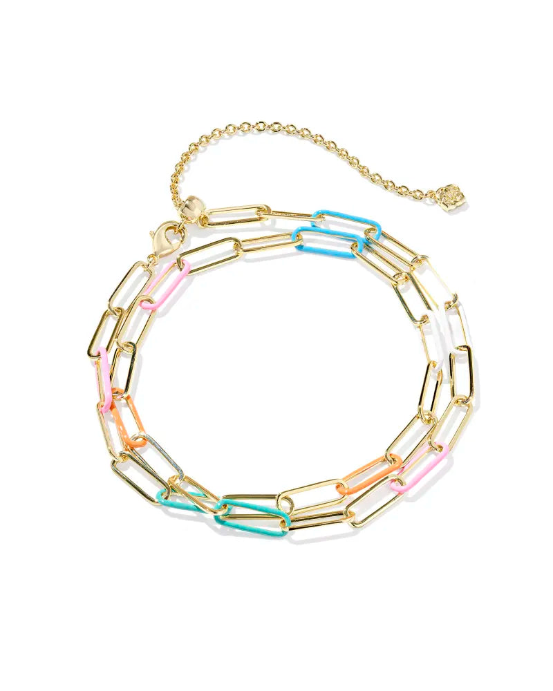 Kendra Scott | Ainsley Gold Convertible Chain Necklace in Multi Mix